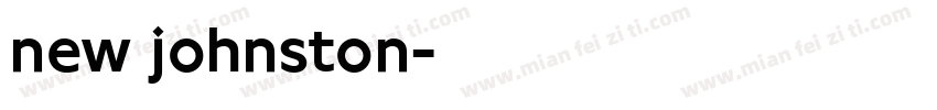 new johnston字体转换